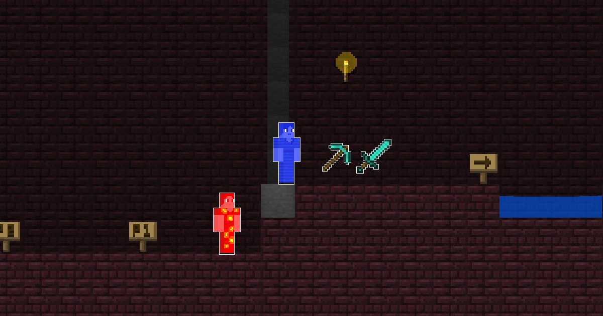 Image Fire Steve and Water Alex