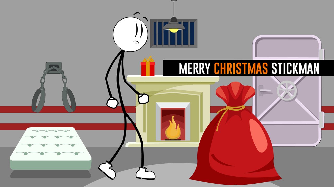 Image Merry Christmas Stickman
